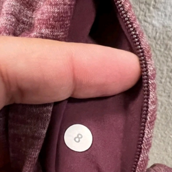 Lululemon Cross Twist Back Tank Top Size 8 Color Heathered Wine - Picture 4 of 7